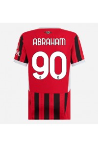 AC Milan Tammy Abraham #90 Fotballdrakt Hjemme Klær Dame 2024-25 Korte ermer